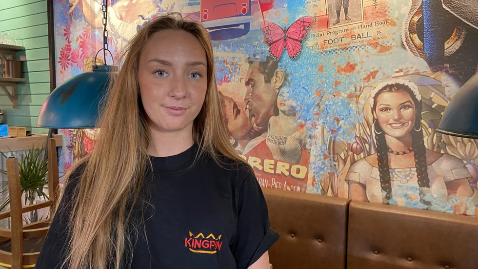 Fanny Edmark är platschef på nyöppnade Taco Bar i Västervik och är nöjd efter öppningshelgen.