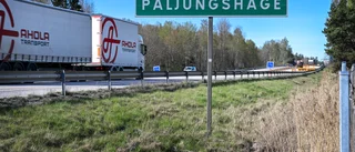 Avstängt på E4 – för att förhindra rasande sten