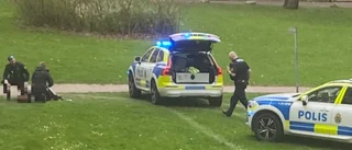 Man anhållen efter bråk i park – ska ha gått till attack med yxa