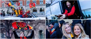 Bildextra: Guldyran på stan – folk gick man ur huse för att fira