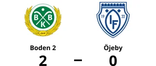 Öjeby föll med 0-2 mot Boden 2
