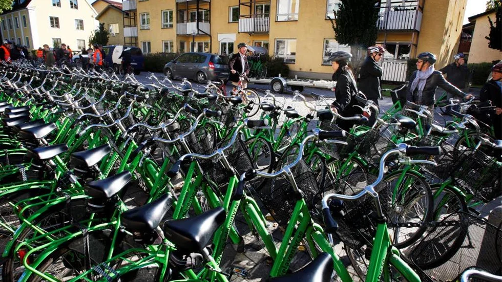 En förmånscykel för kommunanställda måste förstås inte vara grön, även om gärningen - att cykla - är det.