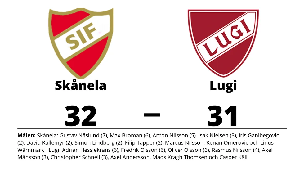 Skånela IF vann mot Lugi HF
