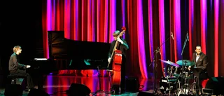 Jan Lundgren trio har kul när de lirar