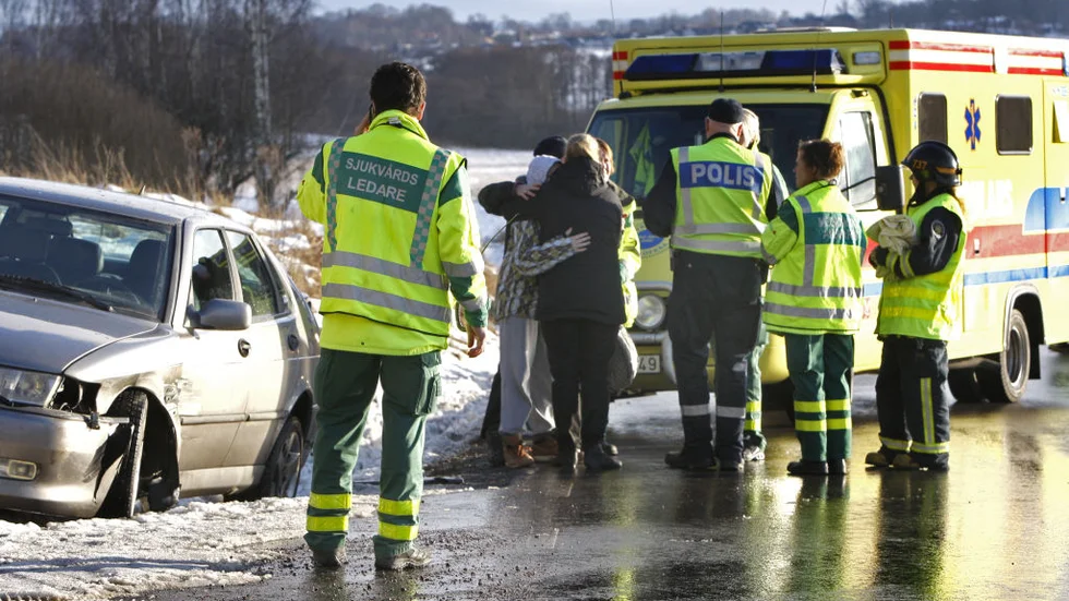 Ingen av de tre inblandade personerna ådrog sig några allvarligare fysiska skador. Bild: PETER JIGERSTRÖM