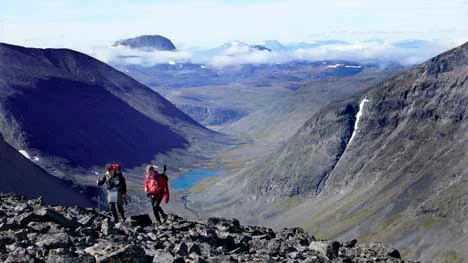 Fjällvandrare i Kebnekaise. Arkivbild.