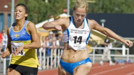 Ida Aidanpää såg till att det blev dubbelt finskt på 100 meter. foto: göran ström