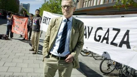 Karl Petersen kräver att Israel häver blockaden av Gaza.FOTO: Kurt Engström FOTO: Kurt Engström