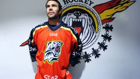 Bilden av Luleå Hockeys nya björn - och då menar vi inte Niclas Wallin. På tröjan ser vi istället klubbens nya klubbmärke.