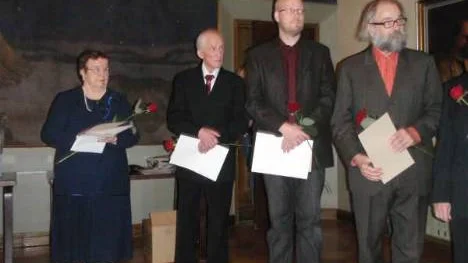 Ture Axelsson fick förra veckan ta emot Kalevalapriset i Helsingfors.