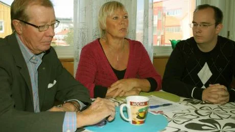 Styrelseordförande Peter G Georgson, vd Pia Ramirez Måård och styrelseledamoten Johan Landström i Priorum, som nu står på egna och något tunnare ben. FOTO: Jan Bergsten