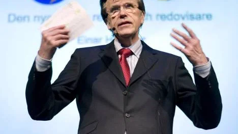 Professor Einar Häckner uppmanade revisorerna att agera vakthundar så att inte kommunerna hamnar med Svarte petter när spekulationsbubblor spricker. FOTO: Pär Bäckström