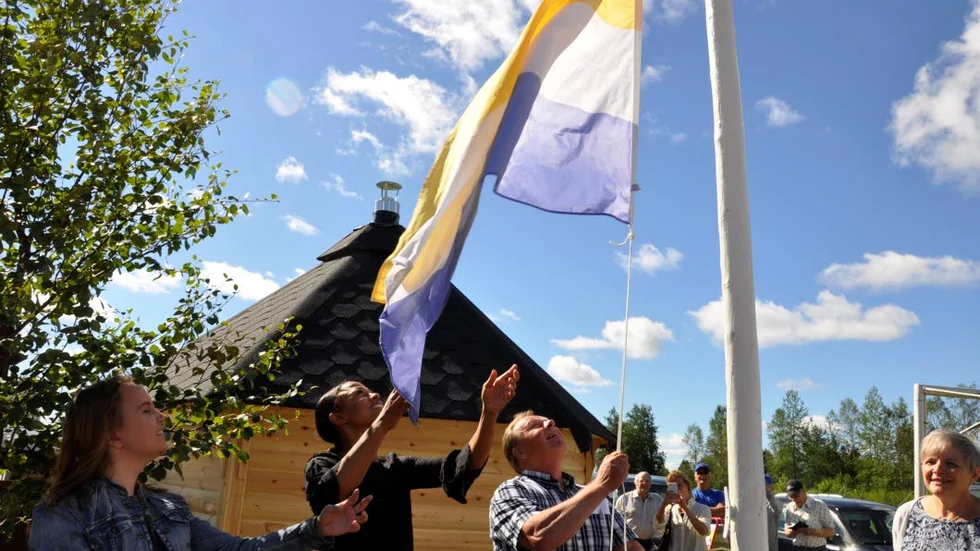 Tornedalingarnas dag. Alice Bah Kuhnke och Bengt Niska den 15 juli i år.
