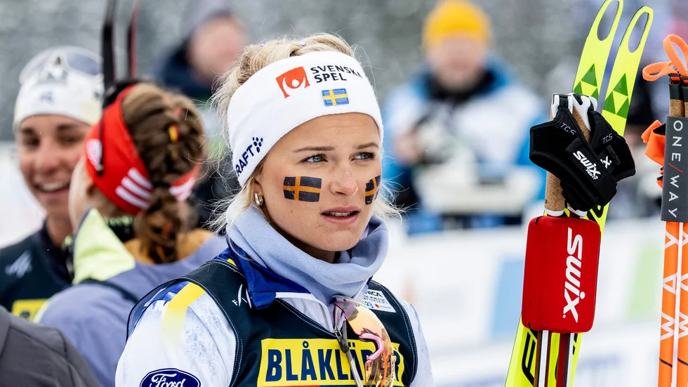 Frida Karlsson under VM.