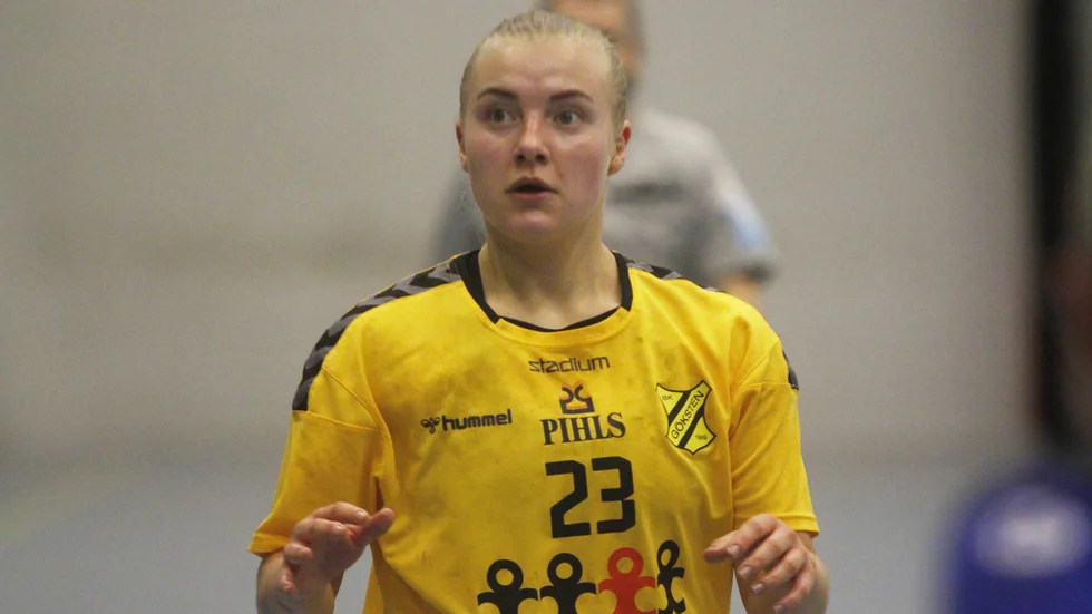 Gökstens Emma Mathisen hade nog väntat sig en annan matchbild under söndagen mot Nordmaling men hemmalaget vann till slut med stora siffror, 34–9.