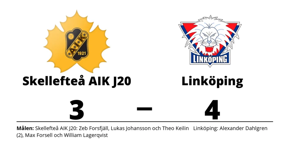 Skellefteå förlorade mot Linköping HC