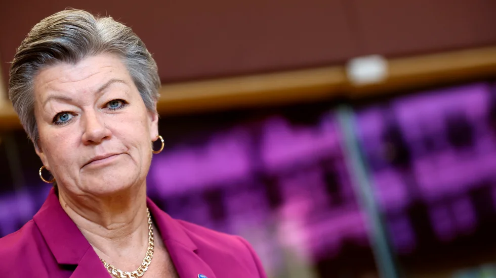 Ylva Johansson, EU-kommissionär, vill se kommissionens förslag om nytt övervakningssystem bli verklighet.