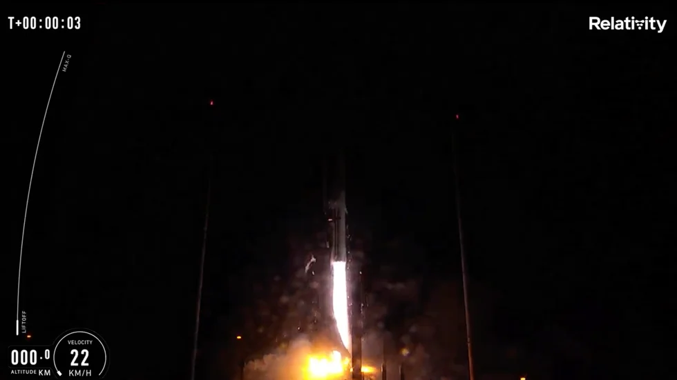 Raketen Terran 1 lyfte som den skulle, men sedan gick något snett.