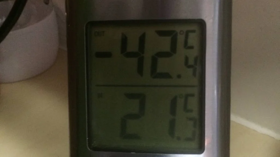 Svinkallt. Under onsdagen kröp temperaturen ner till 42,4 minusgrader i Karesuando.