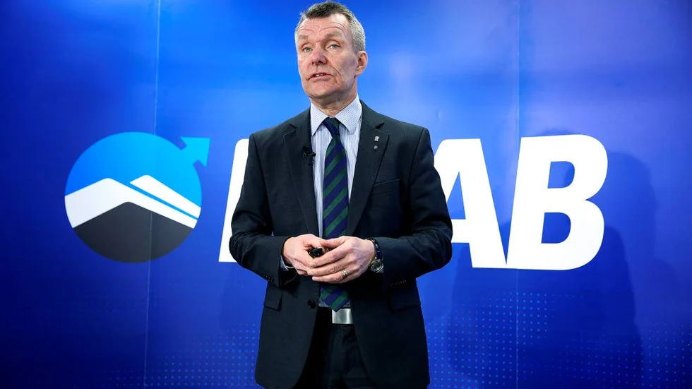 Svaga siffror. Lars-Eric Aaro, VD för LKAB, som gick med förlust under andra kvartalet.