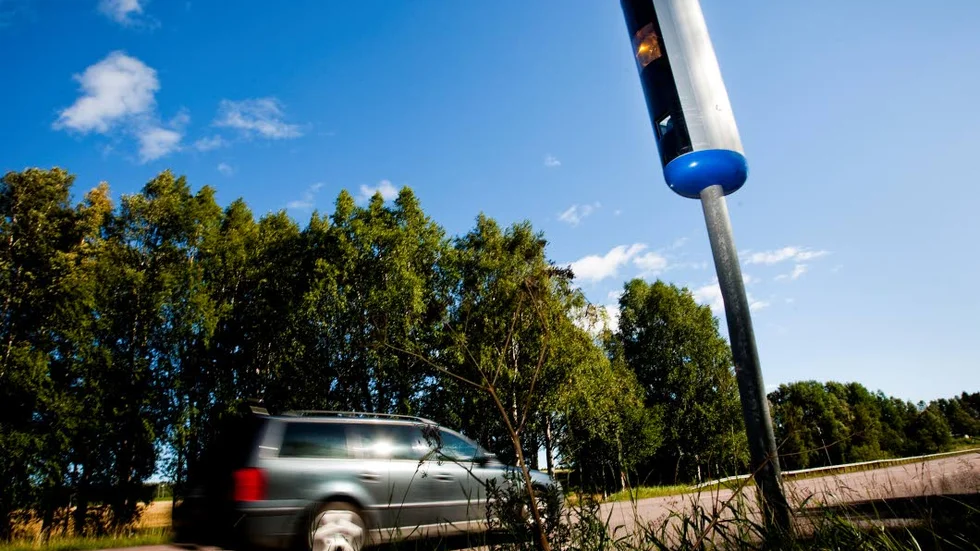 Fartkamera. Över 6000 fortkörningar har registrerats under första halvåret av 2014.