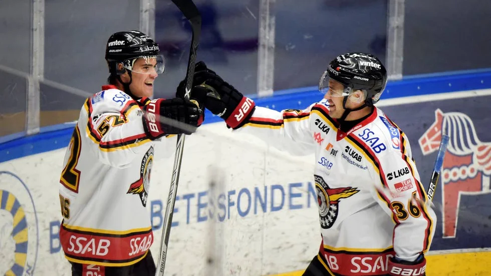 MÅLMÄNNEN. Karl Fabricius och Niklas Fogström - två tredjedelar av Luleås fjärdekedja.