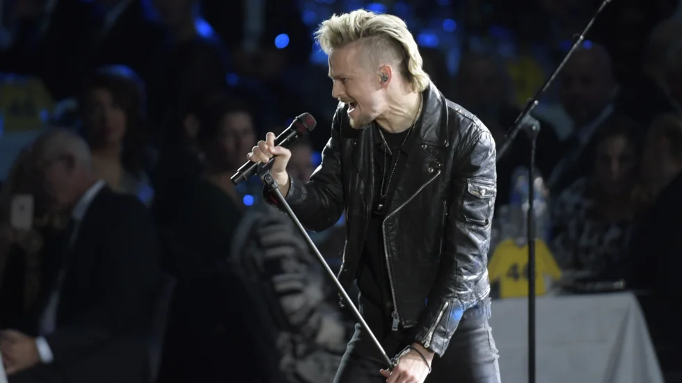 Erik Grönwall blev tidigare i år sångare i metalbandet Skid Row.