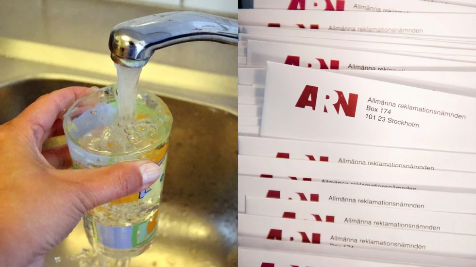 Kvinnan betalade över 25 000 kronor för att rena sitt gula vatten, men är inte nöjd med resultatet.