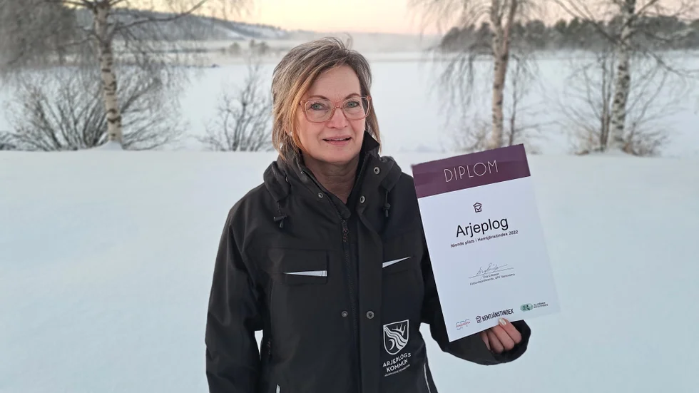Arjeplogs kommun kommer på plats nio i 2022 års Hemtjänstindex. "Det är jätteroligt", säger Bitte Westerlund, enhetschef för hemtjänsten i Arjeplogs kommun.