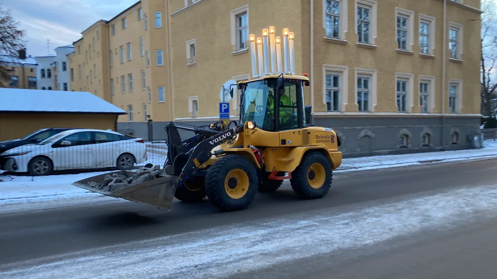 Lucian själv lyste vackert i den tidiga luciamorgonen. 