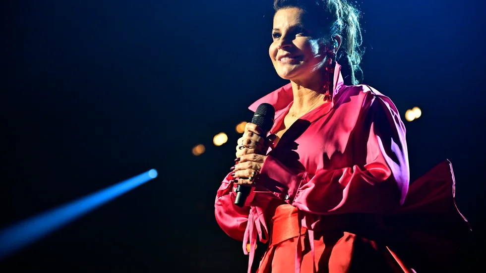 Carola Häggkvist under julkonserten "A Grand X-mas" i november. Nästa år firar hon 40 år som artist.