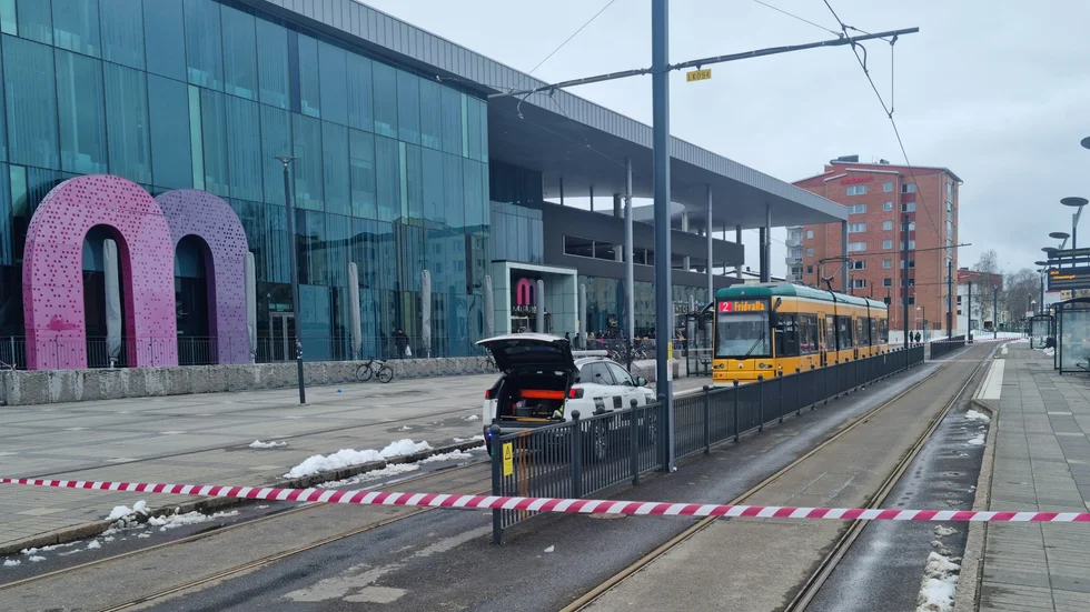 Stopp i spårvagnstrafiken.