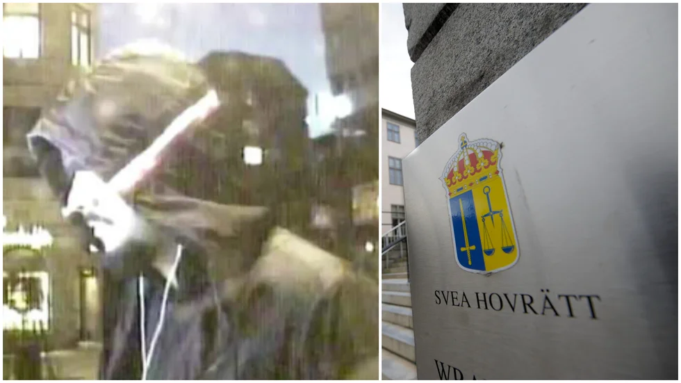 Mannen fångades av en övervaknigskamera vid en bankomat när han tog ut svindelpengar. Nu får han skärpt straff av hovrätten. 