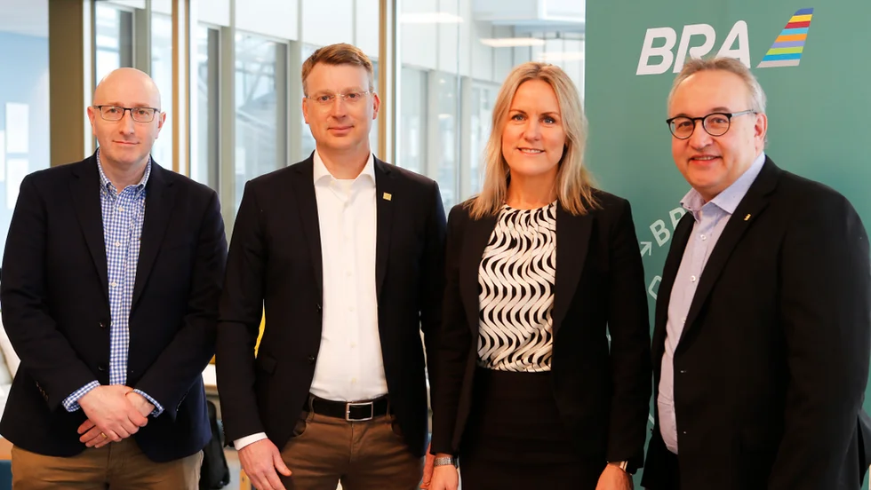 James Peck, Chief Customer Officer, ZeroAvia Joachim Nordin, VD Skellefteå Kraft. Ulrika Matsgård, VD BRA Robert Lindberg, VD Skellefteå Airport