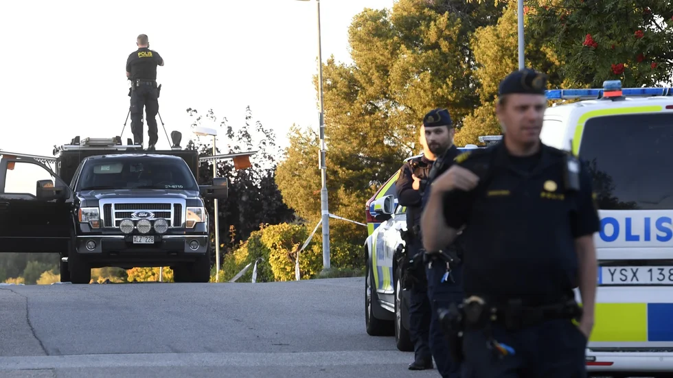 Tidöavtalet riktas mot den grova kriminaliteten. På bilden en polisinsats efter en skottlossning i Södertälje i september 2022. 