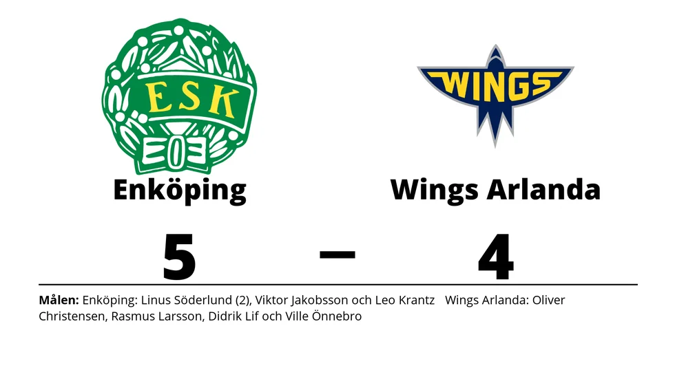 Enköpings SK HK vann mot Wings HC Arlanda