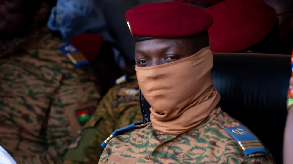 Burkina Fasos juntaledare Ibrahim Traoré. Arkivbild.