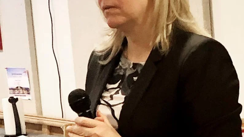 Kommunalrådet Lenita Eriksson berättade om Luleås framtid och vilka utmaningar som väntade.