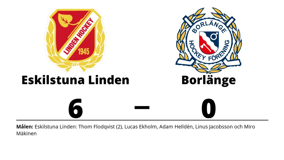 Eskilstuna Linden Hockey vann mot Borlänge HF