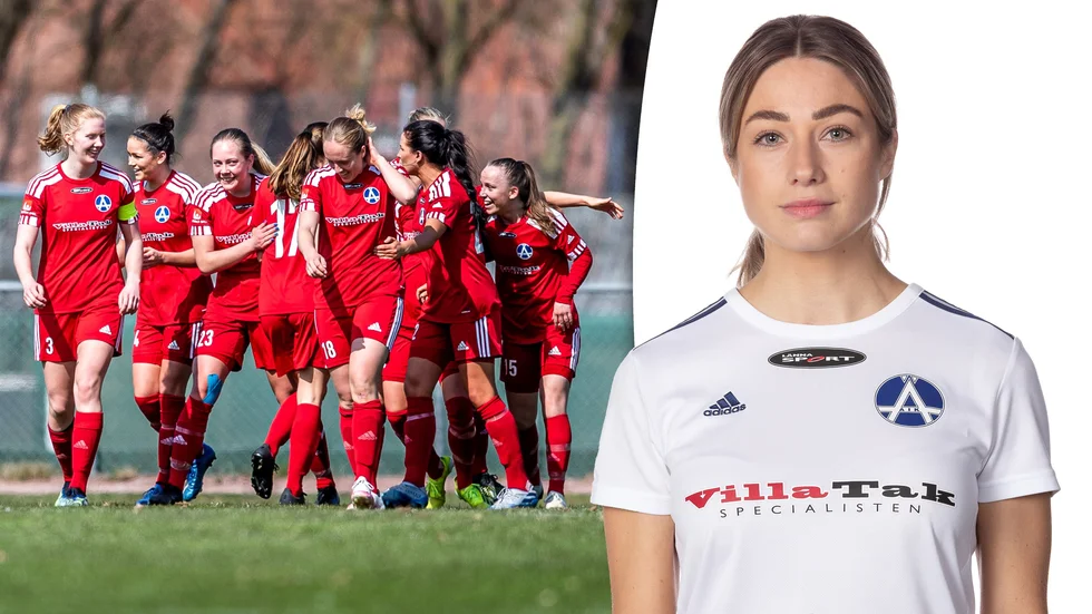 Jennie Hällström, till höger, väljer att lägga av efter åtta hjärnskakningar och en ansiktsfraktur.