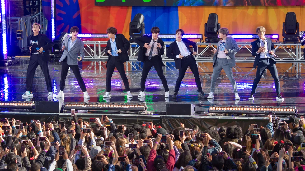 South Korean boy band BTS perform on ABC's "Good Morning America at Rumsey Playfield/SummerStage in Central Park on Wednesday, May 15, 2019, in New York.