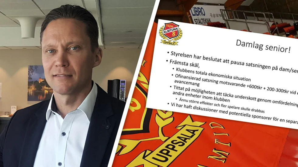 Nedläggningen av Almtunas damseniorlag kan göra att även juniorlaget får lägga ner verksamheten. 