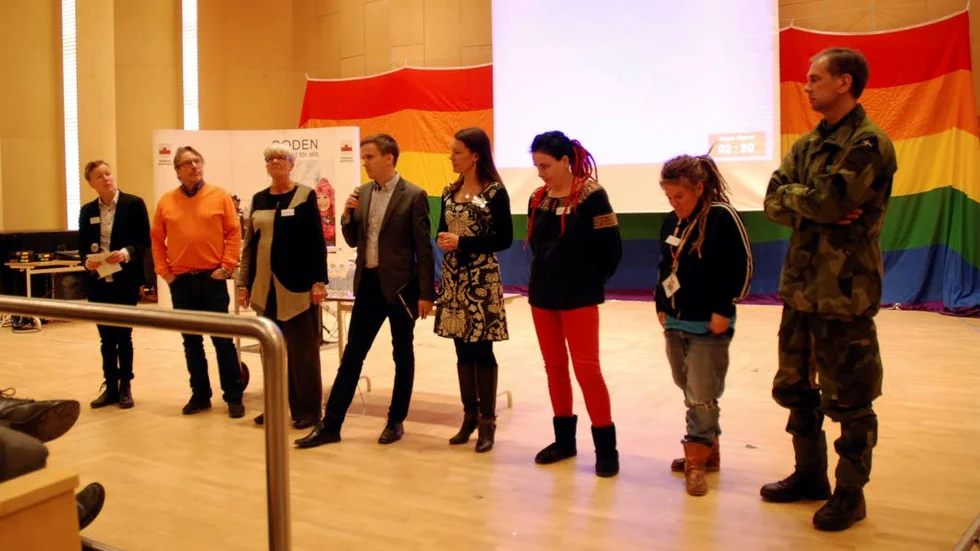 En givande debatt. Inför en tapper skara publik avslutades sedan dagen med en framtidsdiskussion.