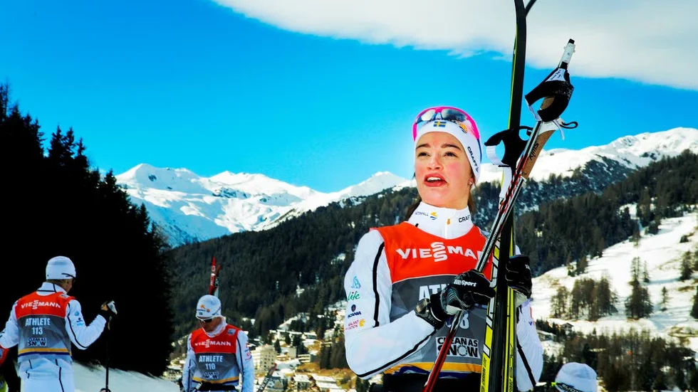 På plats. Sofia Henriksson gör sin tredje raka världscuphelg.