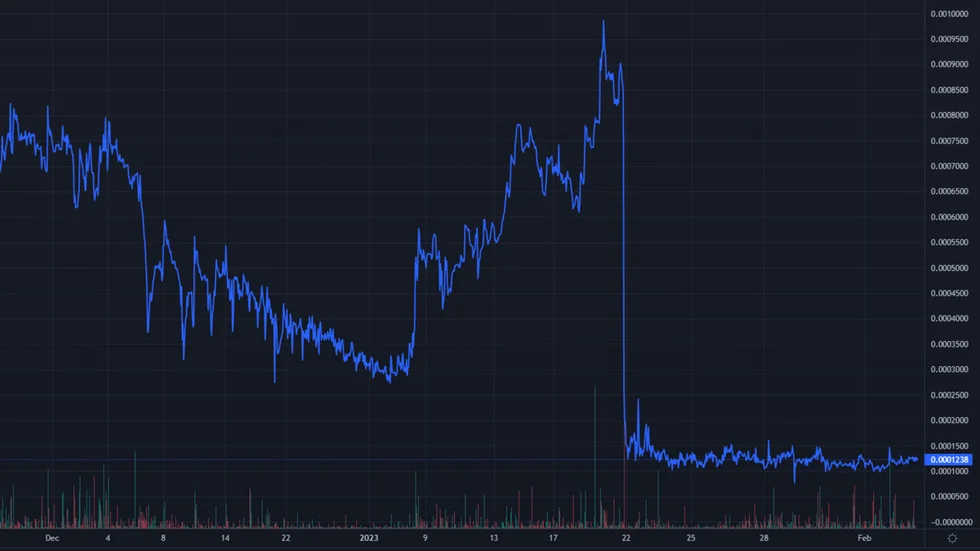 Kryptovaluta är en digital valuta som har sjunkit markant i värde sedan toppen 2021.