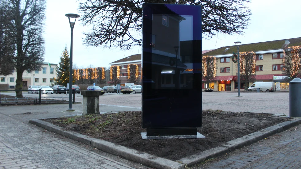 Här, och vid Resecentrum kommer kommunen att kunna ge  information och marknadsföra sina evenemang till förbipasserande.