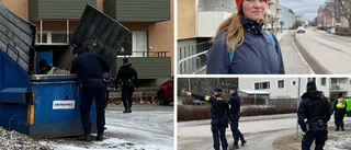 Polisen genomför sökinsatser dagen efter skjutningen
