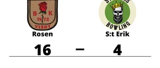 Rosen vann tidiga seriefinalen mot S:t Erik