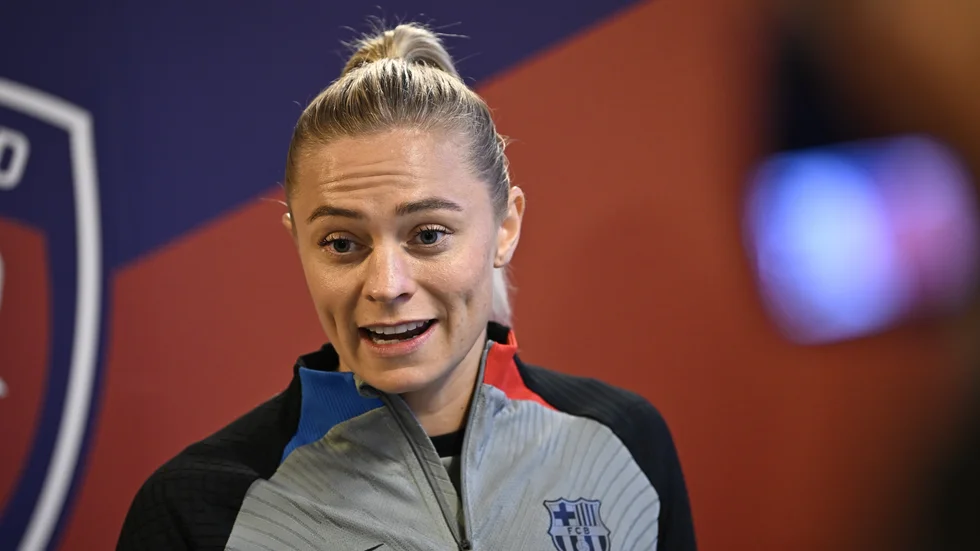 Fridolina Rolfö stannar i Barcelona till åtminstone sommaren 2026. Arkivbild.