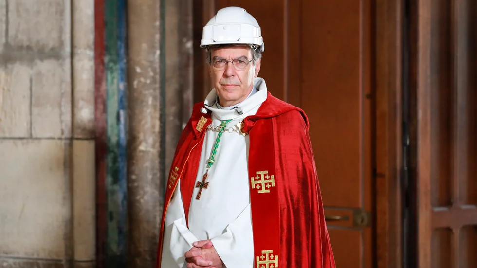 Den tidigare franske ärkebiskopen Michel Aupetit 2020. Arkivbild.